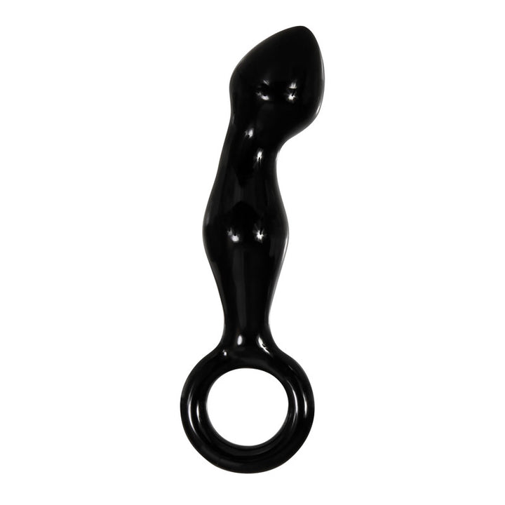 Adam & Eve Adams Glass Prostate Massager - Black