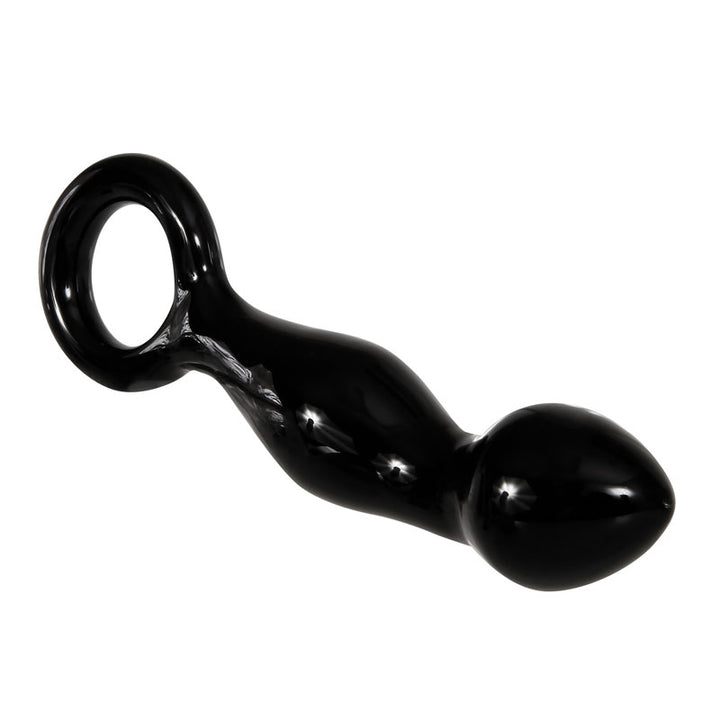 Adam & Eve Adams Glass Prostate Massager - Black