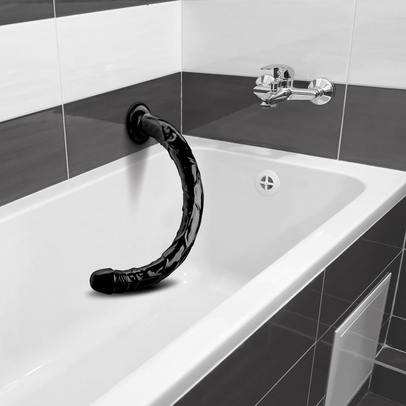 Hosed 19'' Realistic Hose - Black Anal Snake