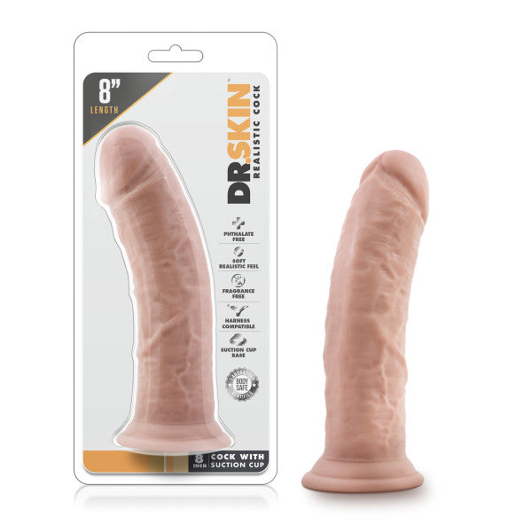 Dr. Skin - 8 Inch Cock with Suction Cup - Flesh