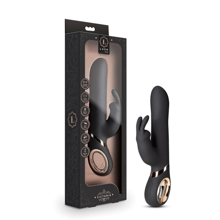 Lush Victoria Rabbit Vibrator - Black