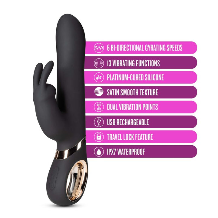 Lush Victoria Rabbit Vibrator - Black