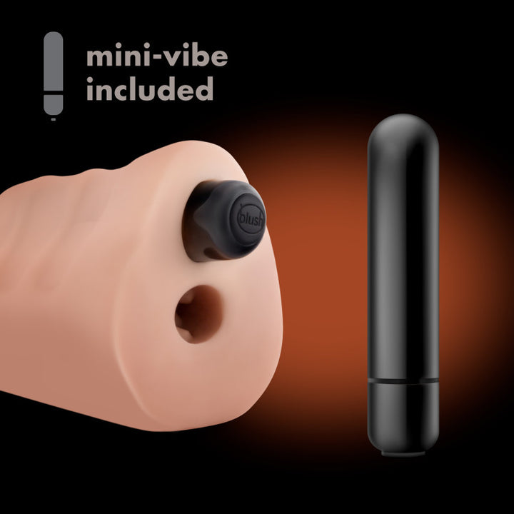 M Elite Soft and Wet - Annabella Vibrating Stroker - Flesh