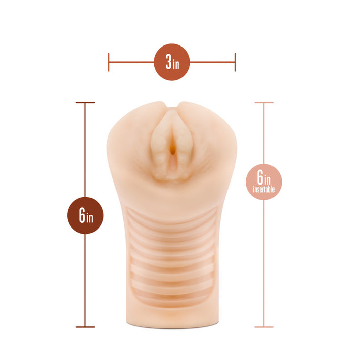 M Elite Soft and Wet - Annabella Vibrating Stroker - Flesh