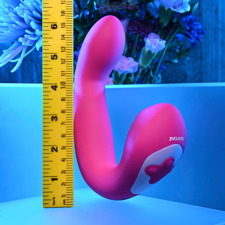 Evolved Buck Wild Thumping Dual Massager - Pink