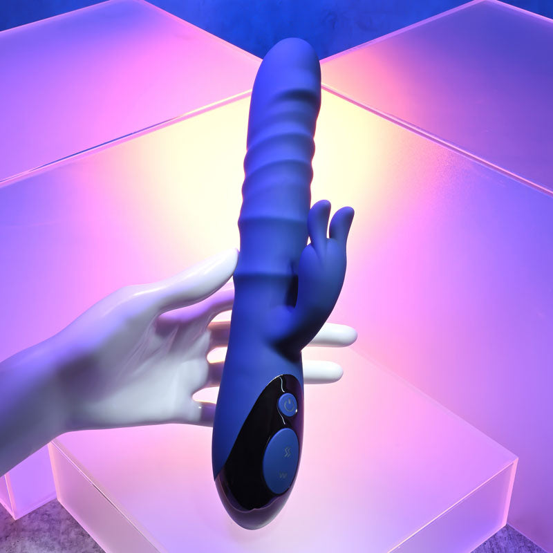 Evolved The Ringer Rabbit Vibrator - Blue