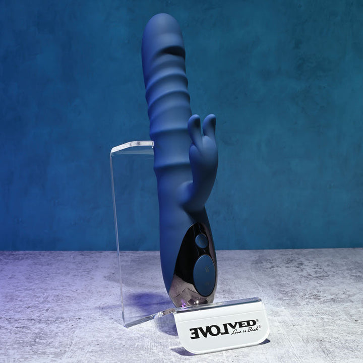 Evolved The Ringer Rabbit Vibrator - Blue