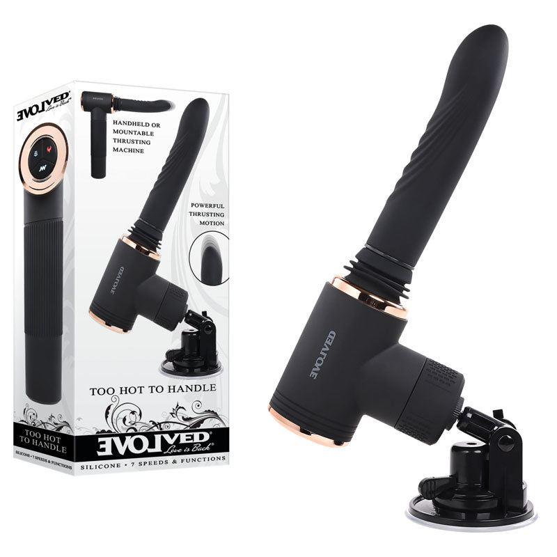 Evolved Too Hot to Handle - Thrusting Vibrator - Black
