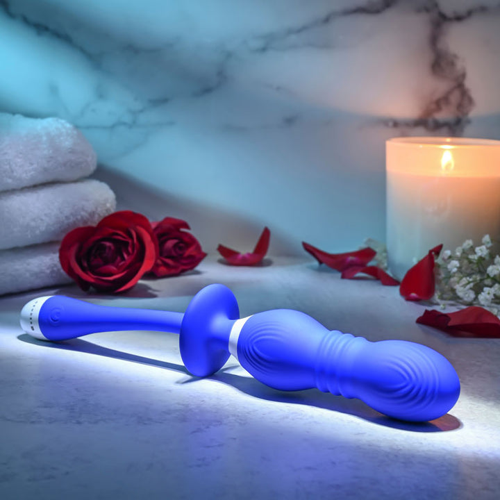 Gender X Play Ball - Blue Thrusting & Vibrating Orbs