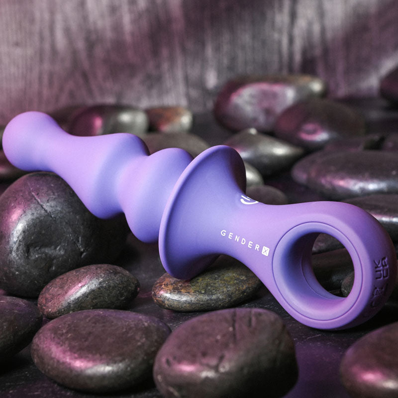 Gender X Ring Pop - Dark Blue Vibrating Anal Plug