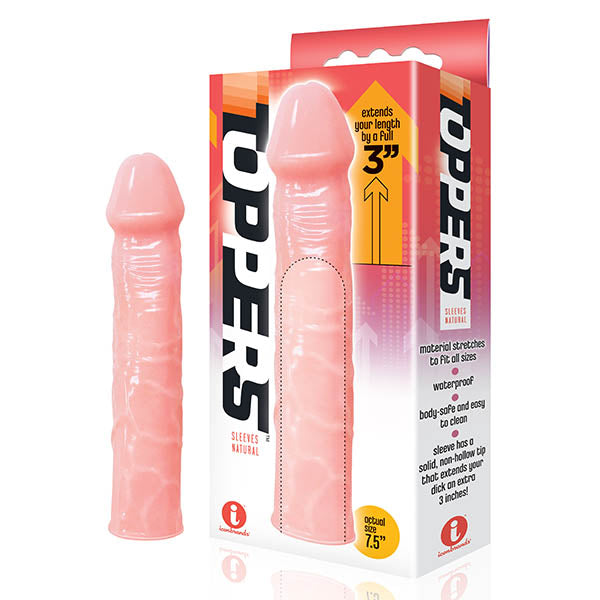 The 9's Toppers Flesh 3 Inch Penis Sleeve