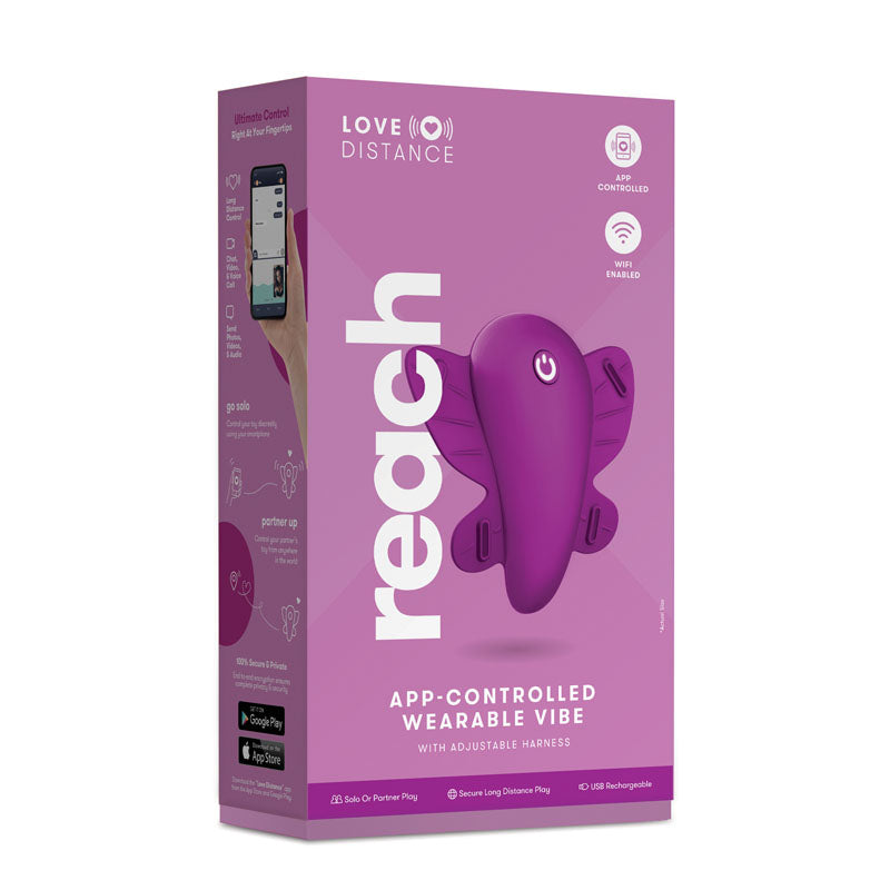 Love Distance REACH G App Controlled Wearable Vibe - Rose