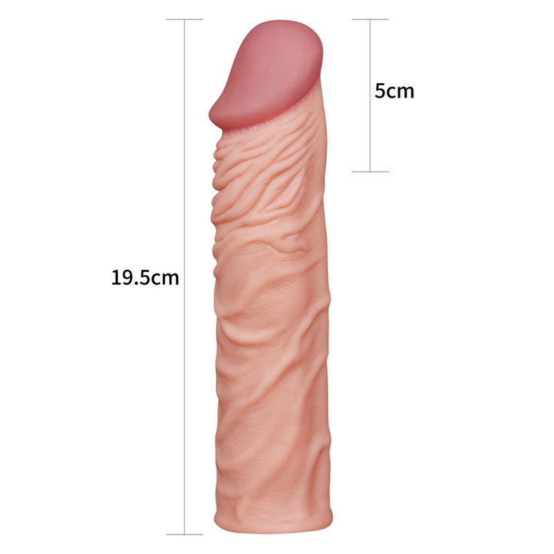 Pleasure X-Tender 2 Inch Extension Sleeve - Flesh