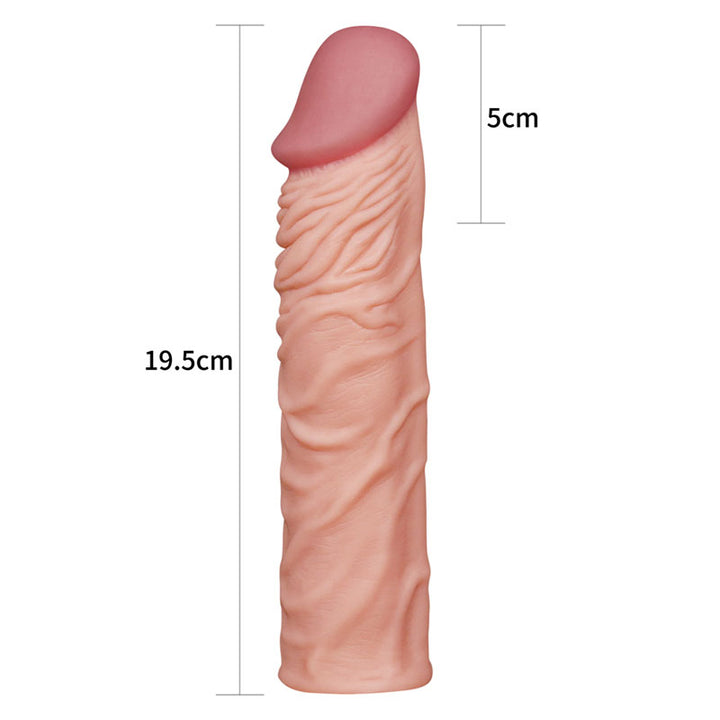 Pleasure X-Tender 2 Inch Extension Sleeve - Flesh