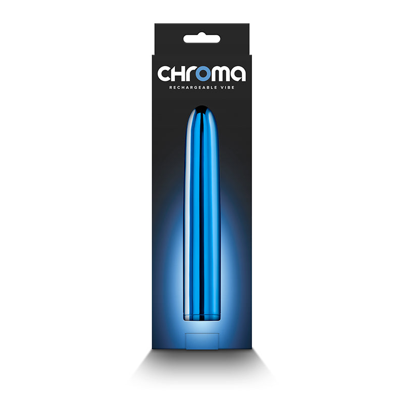 Chroma 7 Inch Metallic Vibrator - Blue