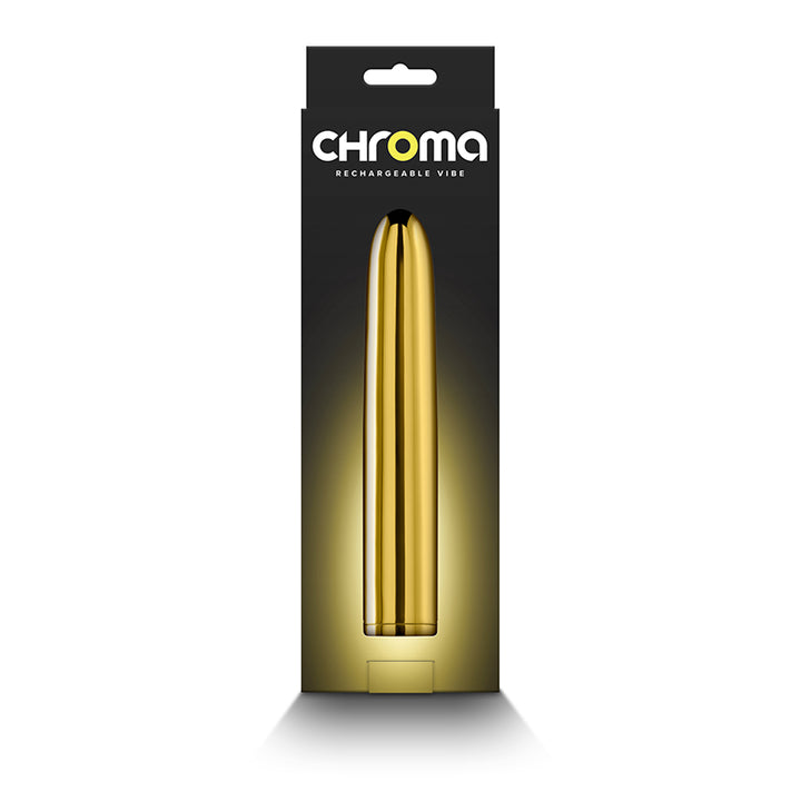 Chroma 7 Inch Metallic Vibrator - Gold
