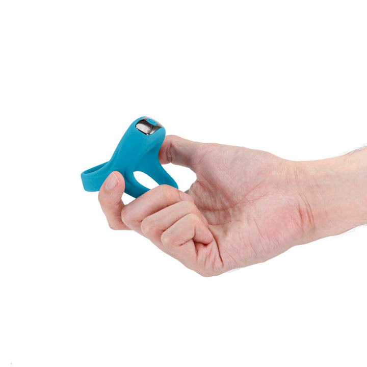 Renegade Emperor Vibrating Cock & Ball Ring - Blue