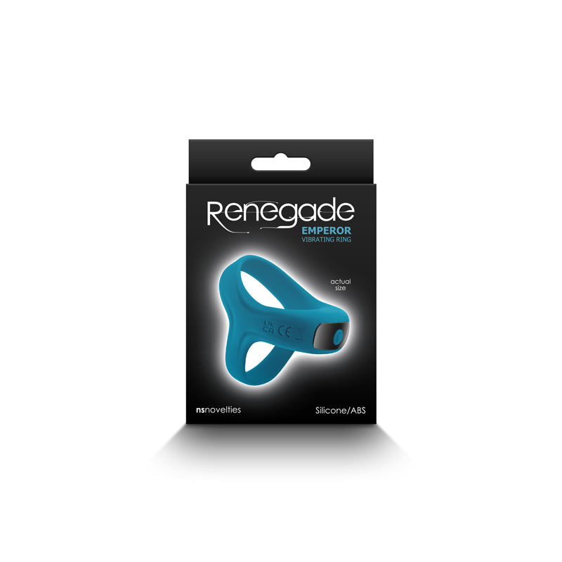 Renegade Emperor Vibrating Cock & Ball Ring - Blue