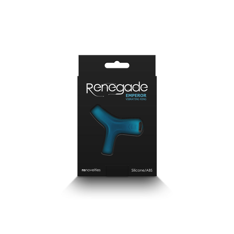 Renegade Emperor Vibrating Cock & Ball Ring - Blue