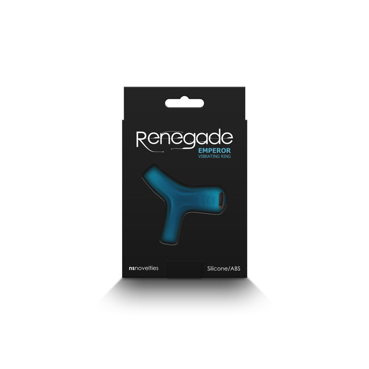 Renegade Emperor Vibrating Cock & Ball Ring - Blue