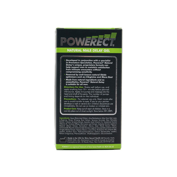Powerect Natural Delay Serum Gel - 30ml