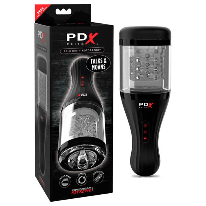 PDX Elite Toyz Talk Dirty Rotobator - Masturbator with Sound Effects