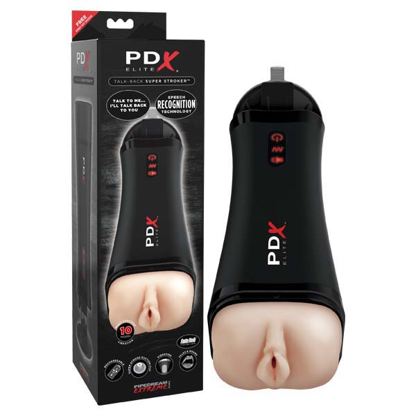 PdX Elite Toyz Talk-Back Super Stroker with Sound Effects