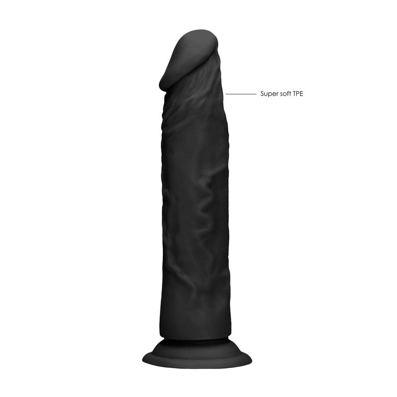 RealRock 8 Inch Realistic Black Dildo