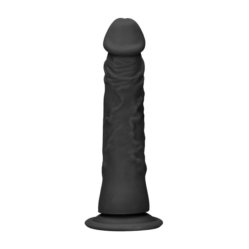 RealRock 8 Inch Realistic Black Dildo