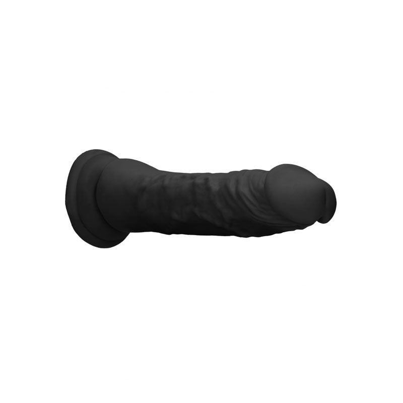 RealRock 8 Inch Realistic Black Dildo