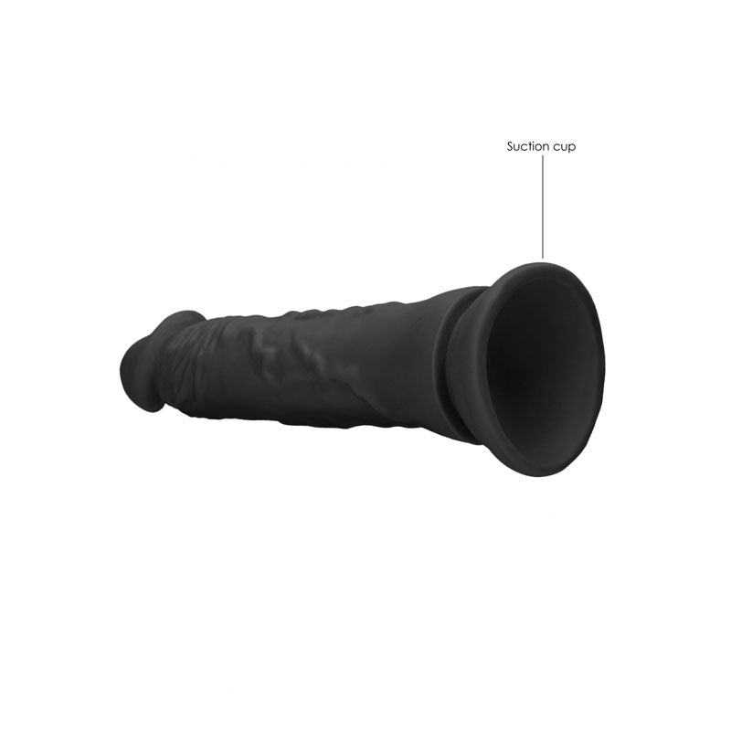 RealRock 8 Inch Realistic Black Dildo
