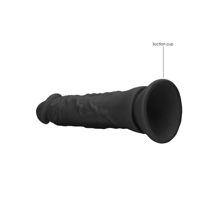 RealRock 8 Inch Realistic Black Dildo