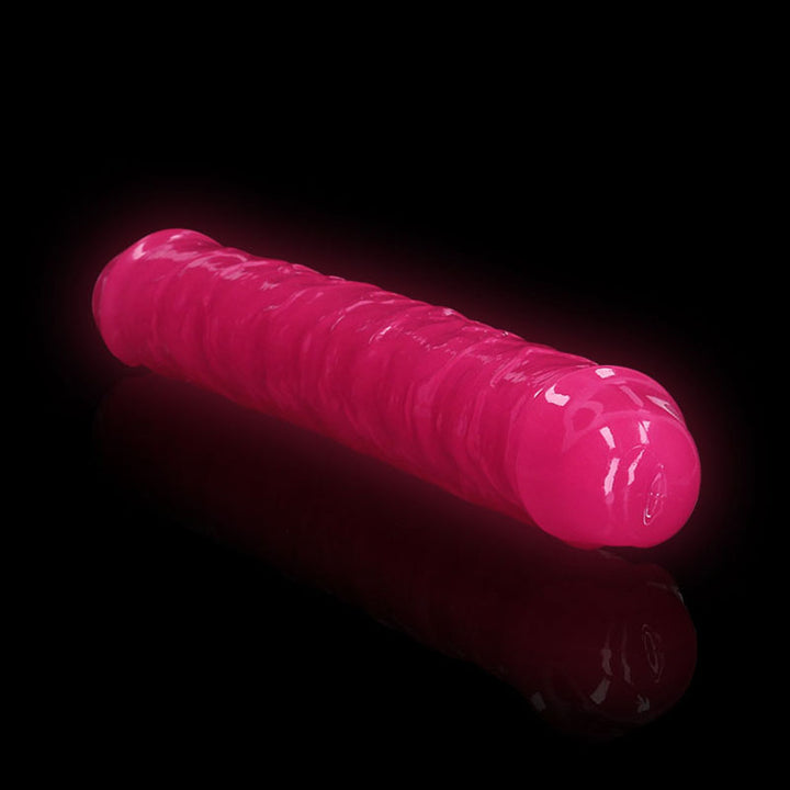 RealRock 12 Inch Glow in the Dark Double Dong - Pink