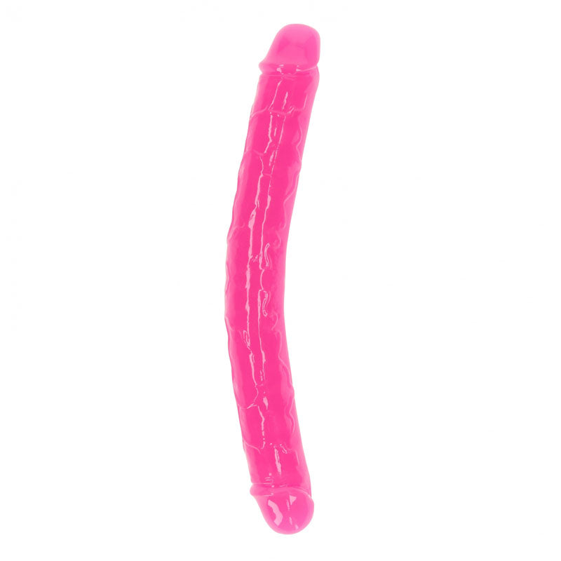 RealRock 12 Inch Glow in the Dark Double Dong - Pink