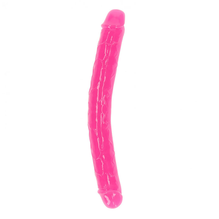 RealRock 12 Inch Glow in the Dark Double Dong - Pink