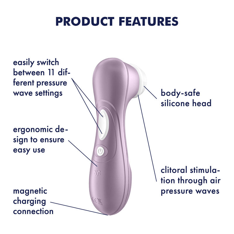 Satisfyer Pro 2 Touch-Free Clitoral Stimulator - Purple