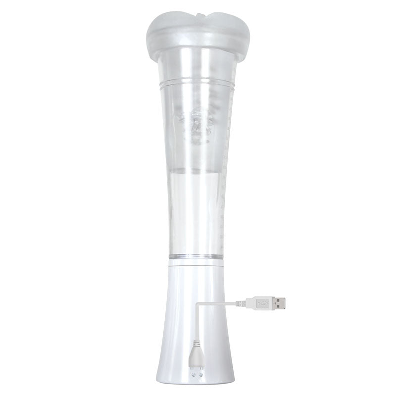 Zero Tolerance Sucking Good - White Vibrating Masturbator