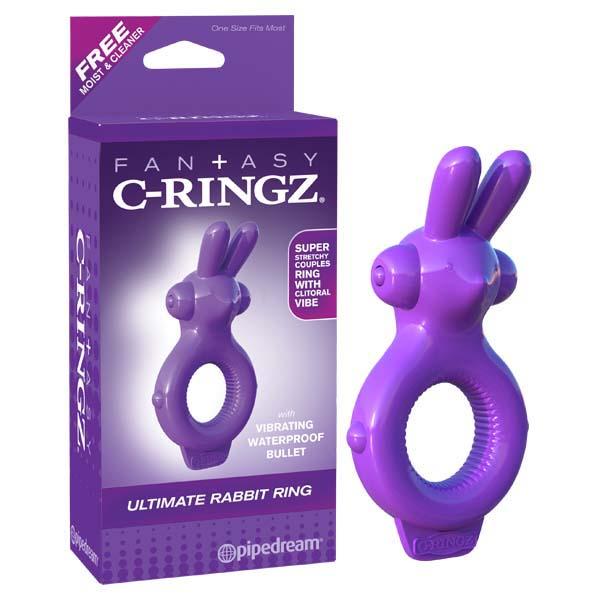 Fantasy C-Ringz Ultimate Rabbit Ring - Purple Vibrating Cock Ring