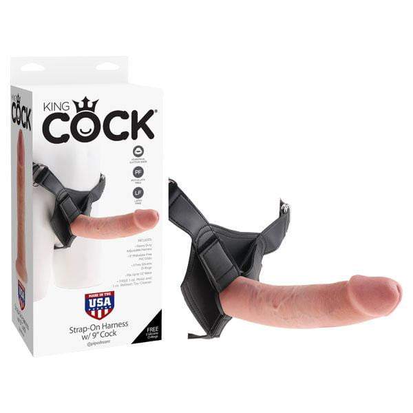 King Cock Strap-on Harness With 9'' Cock - Flesh 22.9 cm (9'') Strap-On