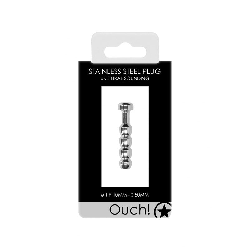 OUCH! Urethral Sounding - 10mm Stainless Steel Plug