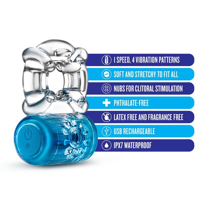 Play With Me Pleaser C-Ring - Blue