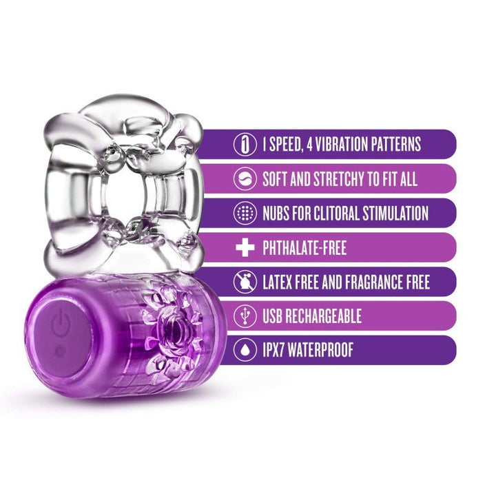 Play With Me Pleaser C-Ring - Purple