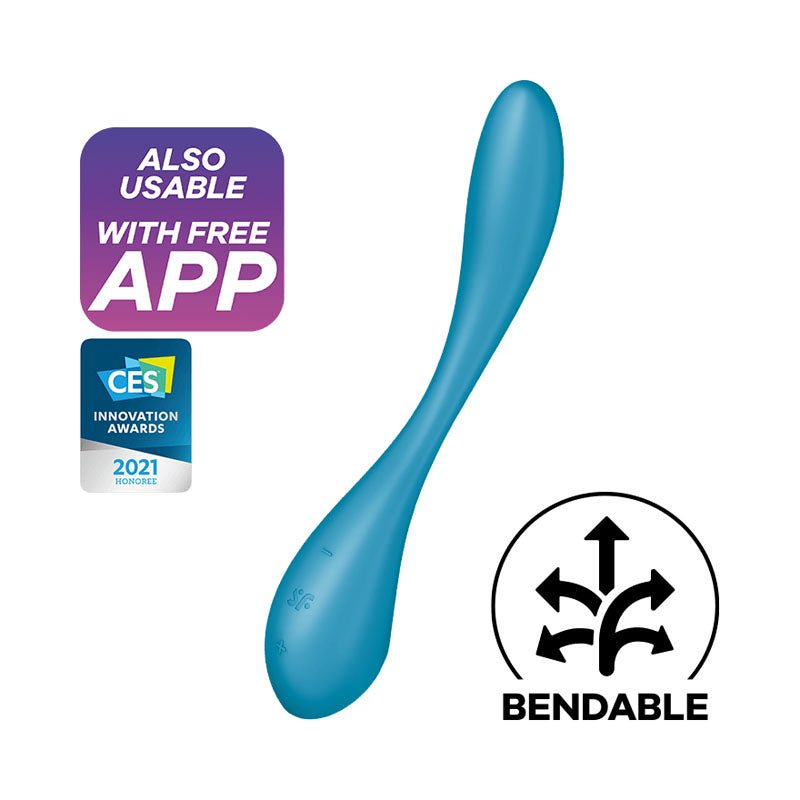 Satisfyer G-Spot Flex 5 -Vibrator with App Control - Aqua