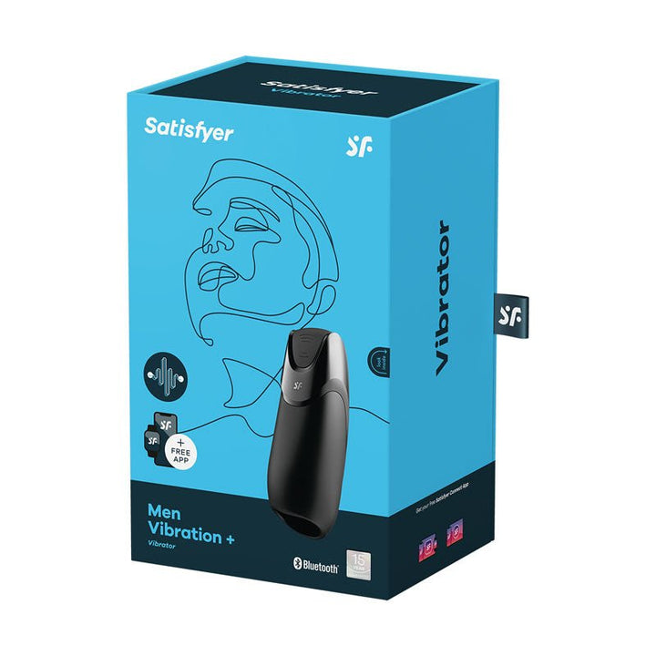 Satisfyer Men Vibration+ Masturbator with App Control - Black