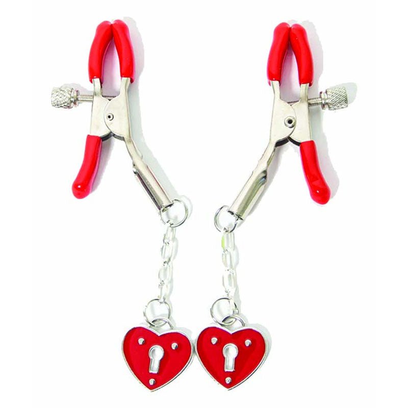 Sexy AF - Couture Red Hearts Nipple Clamps