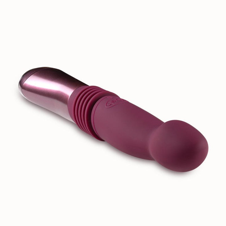 Temptasia Trixie Thrusting Dildo Vibrator - Wine Red