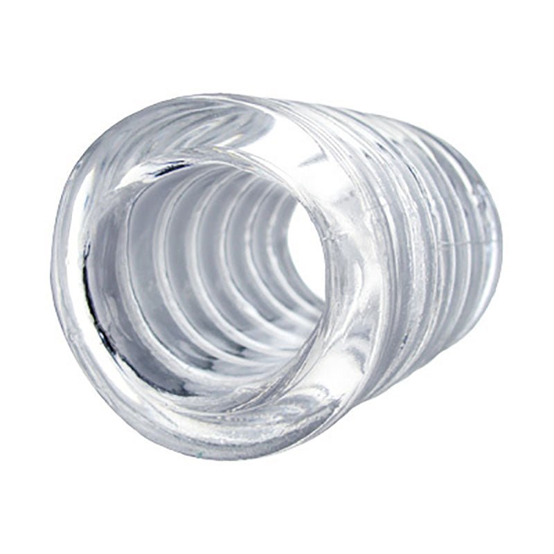 Trinity Spiral Ball Stretcher Ring - Clear