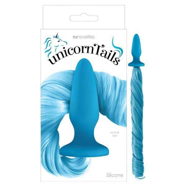 Unicorn Tails - Pastel Blue 9.9 cm (3.9'') Butt Plug with Pony Tail