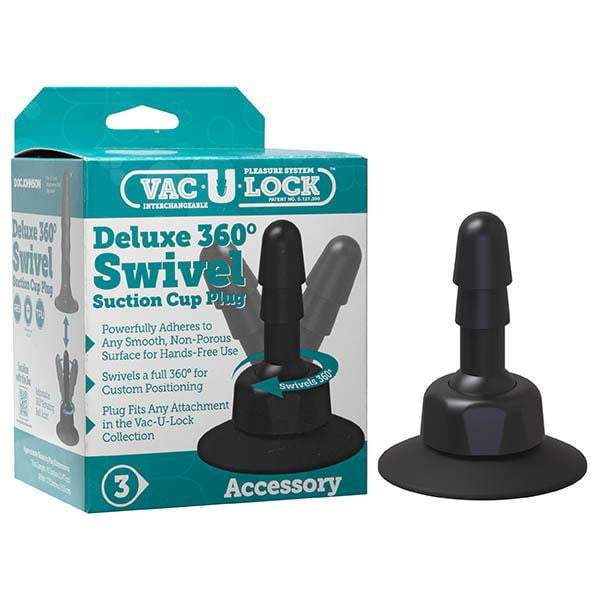 Vac-U-Lock Deluxe 360 Swivel Suction Black Attachment
