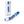 Adam & Eve Twisted Love Glass 9.5 Inch Double Dildo - Blue/Clear